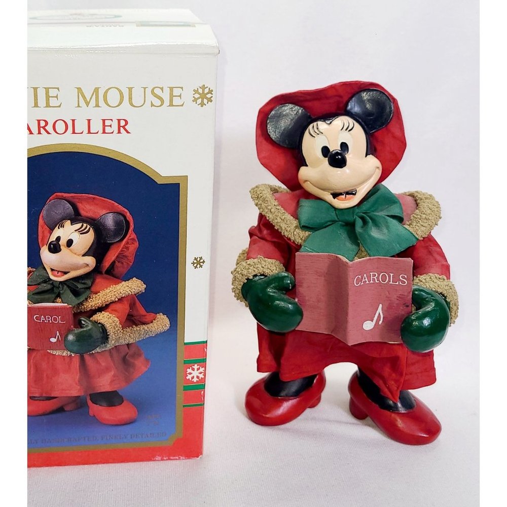 Vintage Minnie Mouse by Kurt Adler fabric mache' caroler